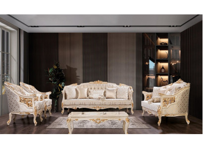 Luxus Sofa Chesterfield Set Sofagarnitur 3+3+1+1Sitzer Designer Gruppe 4tlg. Neu