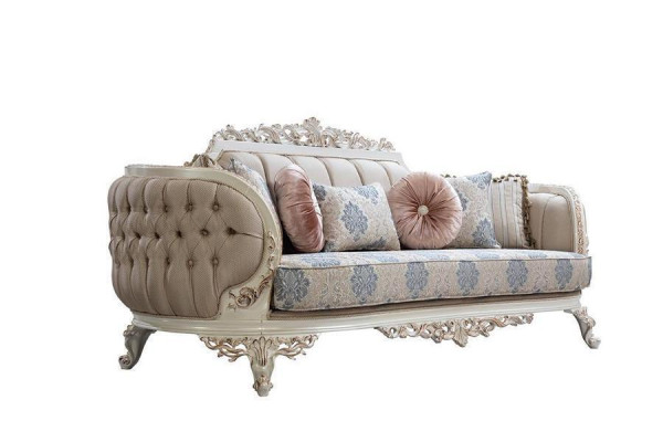 Sofagarnitur Klassische Luxus Sofas Sessel Wohnzimmer set 3+1Sitzer Chesterfield