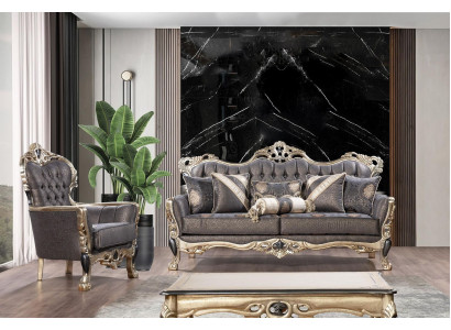 Sofagarnitur 3+1Sitzer Set Design Sofas Polster Couchen Relax Klassisch Sofa neu