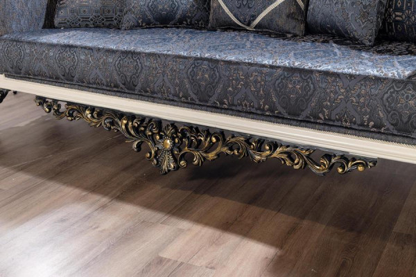 Luxus Sofa 3-Sitzer Stof Wohnzimmer Klassisch Design Sofas Polster Couchen Neu