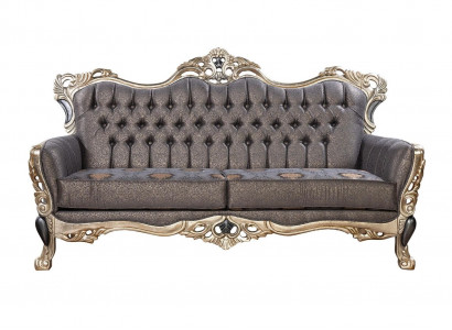 Klassisch Sofa 3 Sitzer Polstersofa weiß Textill Sitz Design Couch Sofas Stoff