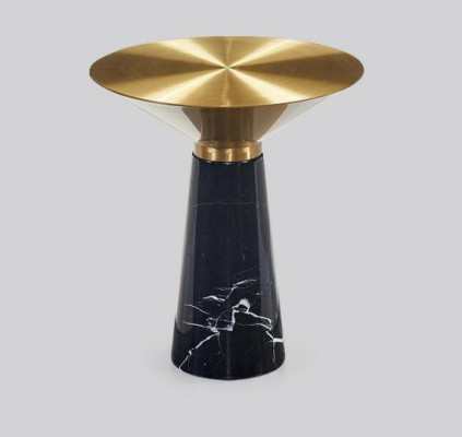 Schwarzer Designer Beistelltisch Luxus Edelstahl Möbel Wohnzimmer Tisch