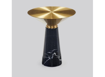 Schwarzer Designer Beistelltisch Luxus Edelstahl Möbel Wohnzimmer Tisch