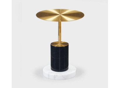 Moderner Golderner Marmor Beistelltisch Wohnzimmer Tische Rund Design