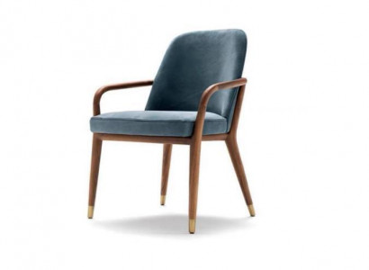 Designer Blauer Esszimmerstuhl Esszimmer Möbel Küchenstuhl Lehnstuhl