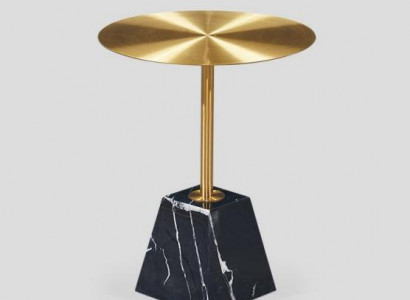 Runder Schwarzer Kaffeetisch Luxus Wohnzimmer Seitentische Beistelltisch