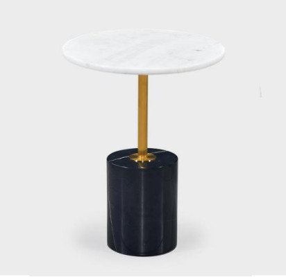 Luxuriöser Schwarzer Beistelltisch Wohnzimmer Ablagetisch Rund Form Neu