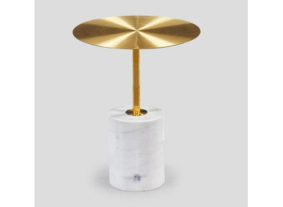 Luxus Weißer Ablagetisch Wohnzimmer Beistelltisch Kunstmarmor Couchtisch