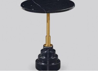 Beistell Tische Wohnzimmer Rund Modern Schwarz Couchtisch Luxus Marmor Tisch