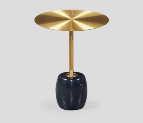 Gold-Schwarzer Couchtisch Designer Wohnzimmer Stilvolle Beistelltische