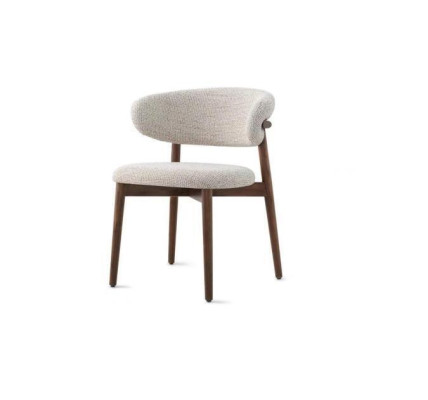 Esszimmerstuhl Stuhl Küchenstuhl Lehnstuhl Holz Stoff Modern Grau Stuhl