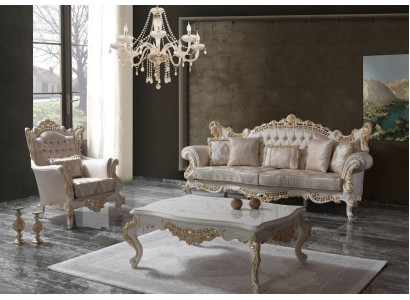 Luxus Sofagarnitur Komplette Couchgarnitur Beige Polstersofa Stoffsofa