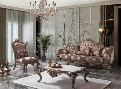 Polstersofa Chesterfield Garnitur Sofagarnitur Stoff Sofa Beige Set couch