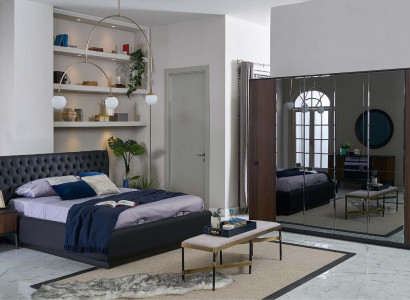 Doppelbett Komplette Bettrahmen Bett Set 4tlg Schlafzimmer Schwarz