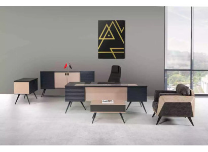 Modernes Arbeitszimmer Set Luxus Büromöbel Aktenschrank Schreibtisch