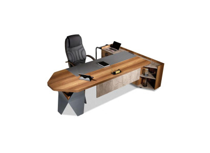 Bürotisch Schreibtisch Eckschreibtisch Arbeitstisch Büro Holz Braun