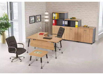 Designer Büromöbel Arbeitszimmer Set Schreibtisch Couchtisch Schrank 3tlg