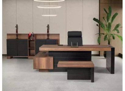 Eckschreibtisch 240cm Tisch Möbel Office Büromöbel Designer Schreibtisch