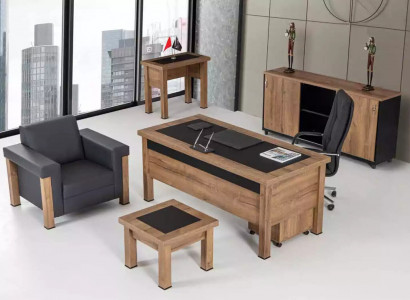 Designer Büro Arbeit Zimmer Set Schreibtisch Schrank Komplett Set Möbel 4 tlg