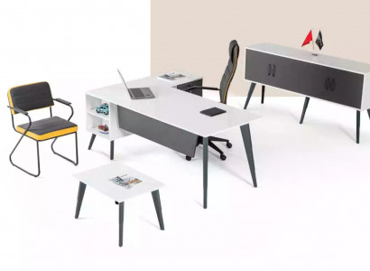 Weißer Eckschreibtisch Büroschrank Couchtische Büromöbel Einrichtung