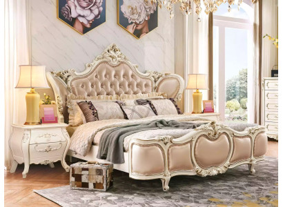 Schlafzimmer möbel Bett 2x Nachttische Luxus-Set Neu klassische Möbel 3tlg