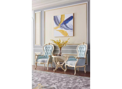 Wohnzimmer set 2x Sessel Couchtisch 3tlg Luxus Innenbereich Lounge Club Möbel