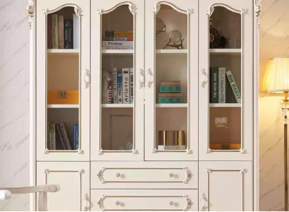 Weiß Bücherregal für Wohnzimmer klassische Möbel Luxusmöbel neu