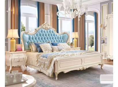 Schlafzimmer set bett und 2 nachttische luxus klassische möbel neu