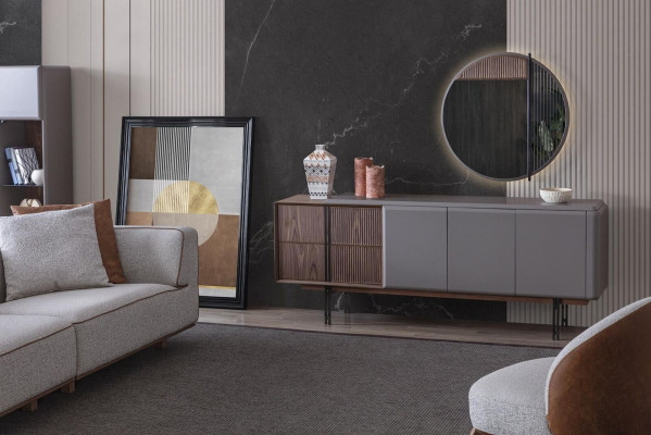 Exclusive Esszimmer Set Besteht aus 2tlg. Anrichte und Spiegel Neuheit