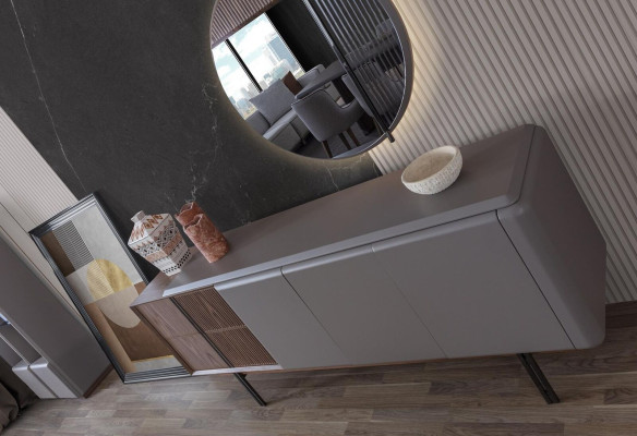 Exclusive Esszimmer Set Besteht aus 2tlg. Anrichte und Spiegel Neuheit