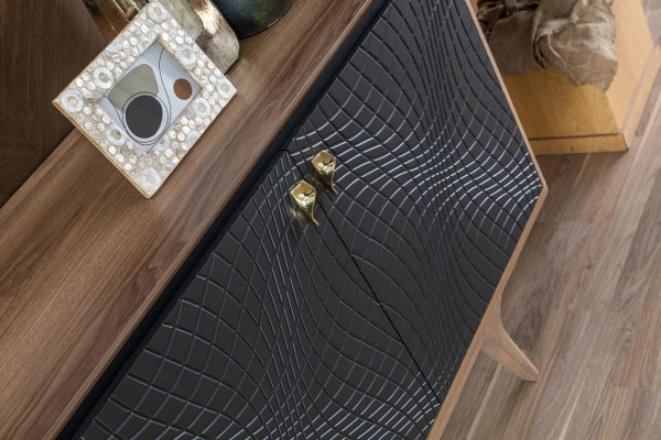 Exclusive Esszimmer Set Besteht aus 3tlg. Modern Anrichte und 2x Spiegel