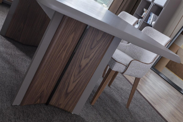 Designer Esstisch Modern Möbel in Esszimmer Grau Exclusive Neuheit