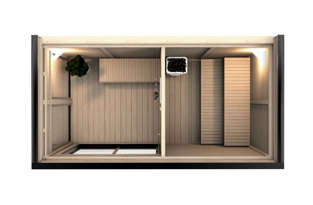 Sauna Holz Trockensauna Woodpro Garten Holzsauna Outdoor Saunas Häuschen