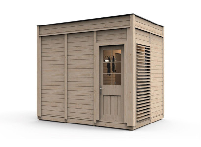 Sauna Holz Woodpro Garten Holzsauna Outdoor Saunas Trockensauna 345x245x318
