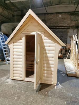 Sauna Holz Garten Holzsauna Outdoor Saunas Trockensauna 220x250x180