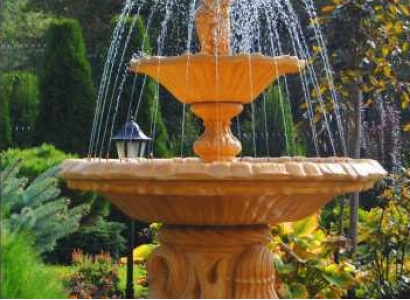 Zierbrunnen Springbrunnen Figur Brunnen Dekoration Garten Fontaine Teich CARELLO