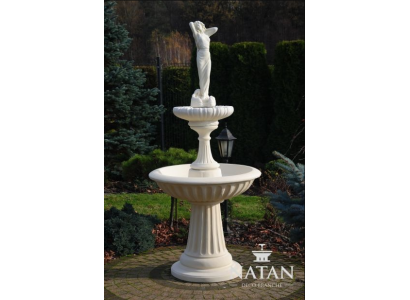 Zierbrunnen Springbrunnen 207cm Skulptur Brunnen Deko Garten Fontaine Teich Neu