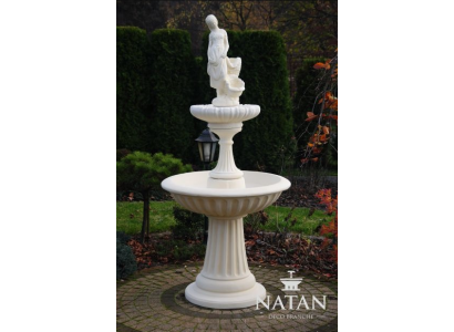 Zierbrunnen Springbrunnen Skulptur 197cm Brunnen Deko Garten Fontaine Teich Neu