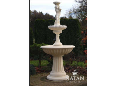 Zierbrunnen Springbrunnen 197cm Skulptur Brunnen Deko Garten Fontaine Teich Neu