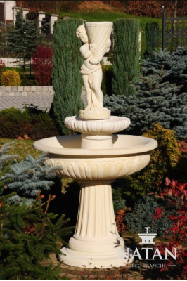 Zierbrunnen Springbrunnen Skulptur Brunnen Deko Garten Fontaine Teich Neu 174cm