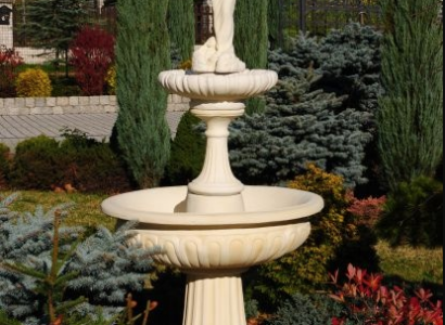 Springbrunnen Garten Teich Brunnen Steinbrunnen Gartenbrunnen Fontaine Stein