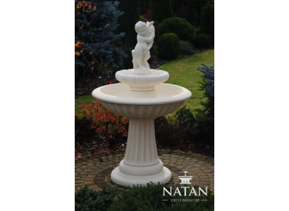 Zierbrunnen Springbrunnen 140cm Skulptur Brunnen Deko Garten Fontaine Teich Neu