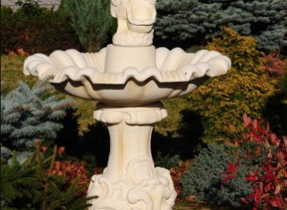 Zierbrunnen Springbrunnen Skulptur Brunnen Dekoration Garten Fontaine 157cm Neu