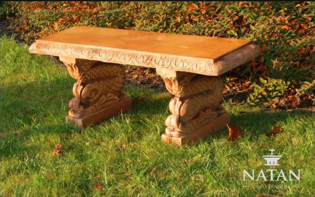 Bank Sitzbank Garten Ruhige Ecke Beton Sitz Bank Stil Möbel