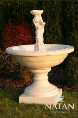 Zierbrunnen Springbrunnen Dekoration Skulptur Brunnen Garten Fontaine Teich Neu