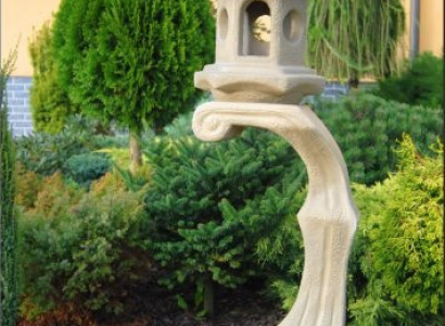 Lampe Außenleuchte Garten Terrassen Stein Skulptur Figur Leuchte Beleuchtung Neu