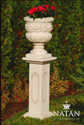 Blumenkorb Kasten Blumen Vase Gefäss Garten Terrasse Dekoration Statue Figuren