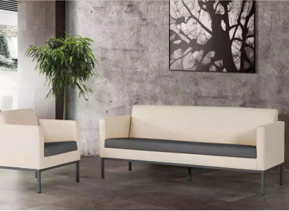 Büromöbel Komplettset Arbeitszimmer Sitzgruppe Sofagarnitur 2tlg Modern