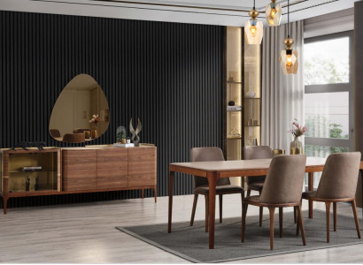 Komplette Esszimmer Essgruppe Essecke Esstisch Stühle 9tlg Holz Braun