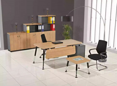 Holzmöbel Arbeitszimmer Schreibtisch Aktenschrank Couchtisch Set Tisch 3tlg